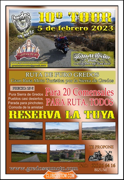 05 de Febrero 10º Tour Gredos en moto